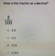what is this fraction as a decimal 3