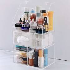 marigold acrylic makeup organizer