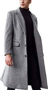 Wool Overcoat Long Pea Coat