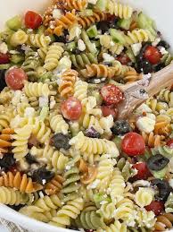 easy italian pasta salad together as