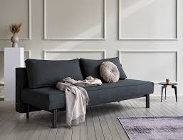 Sly Sleek Sofa Bed With Wood Legs