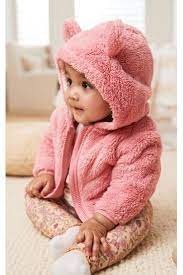 Buy Pink Baby Cosy Teddy Borg Fleece