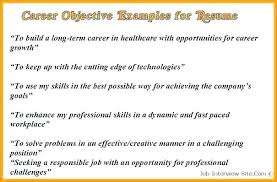 Good Career Objective Resume Skinalluremedspa Com