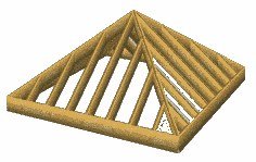 pyramid roof framing