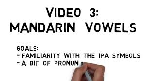 Mandarin Chinese Pronunciation Video 3 Mandarins Vowels