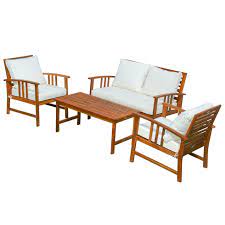 Outsunny 4 Piece Solid Acacia Wood