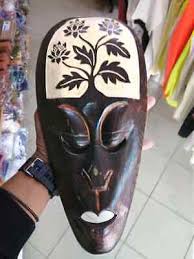 Wooden African Mask Hand Carved 034