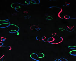 uv carpet uv glow in dark multi