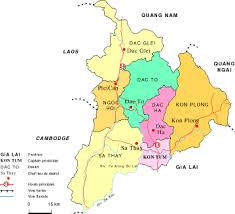 Every major city and every provincial capital was attacked. Map Of Kon Tum