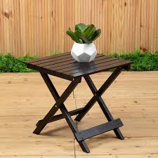 Solid Wood Folding Garden Table So Home