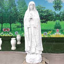 Marble Our Lady Of Fatima Statue And