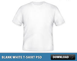 blank white t shirt free psd file