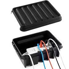 outdoor electrical power cord enclosure