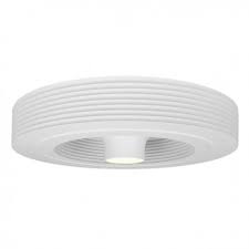 ceiling fan bladeless white with led