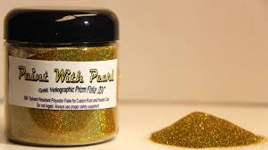 Gold Holographic Metal Flake Pearls