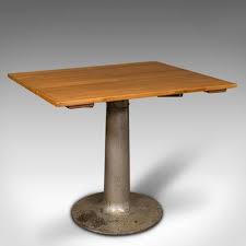 Beech Pine Side Table 1950s