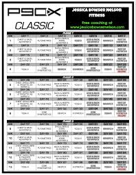 p90x schedule jessica bowser nelson
