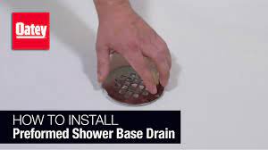 How to Install a Shower Drain in a Pre-formed Base - YouTube