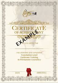 certificate exle2017 emma hall