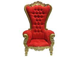 chair baroque throne red gold