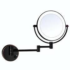 Gecious 10x Wall Mounted Lighted Mirror