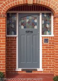 1930s Style Stained Glass Door And