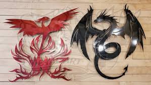 Dragon Metal Art Made In Wi Sign Wall