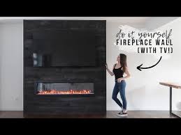Diy Fireplace Wall With Tv