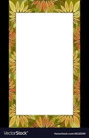 Stained Glass Window Flower Frame For