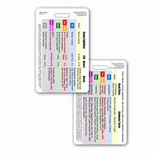 Order Of Blood Draw Vertical Badge Card 1 Card