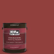 Red Red Flat Exterior Paint Primer