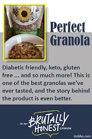 Stir with a wooden spoon to mix the ingredients evenly. Diabetic Kitchen Granola Incredible Best Granola Diabetic Friendly Granola