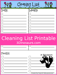 Monthly Goals March 2016 With Spring Themed Monthly Cleaning