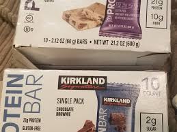 kirkland costco brand protein bars