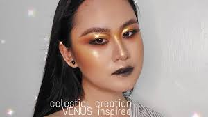 venus planet inspired makeup look