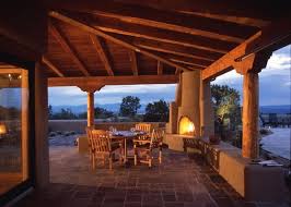 Beautiful Patio With Kiva Fireplace