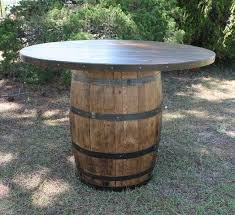 Larger Barrel Table Whiskey Barrel