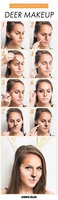 easy deer makeup tutorial for halloween