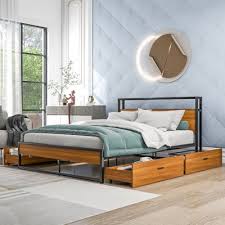 Queen Bed Frame With Drawers Style