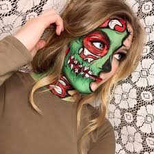 pop art zombie makeup inspired by