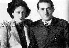 ההיסטוריה הסורית - الأمير حسن الأطرش مع زوجته المطربة أسمهان