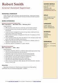 Sample resumes for assistant general manager describe duties such as planning meetings, training and motivating staff, implementing safety procedures, writing reports, maintaining a good relationship with customers, and anticipating business needs. General Assistant Resume Samples Qwikresume