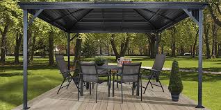 Outdoor Wooden Or Metal Gazebo Which