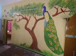 latest design wall paintings wall