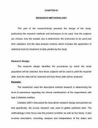 Descriptive research is a study of status and is widely used in education, nutrition, epidemiology, and the behavioral sciences. Research Methodology Thesis Sample