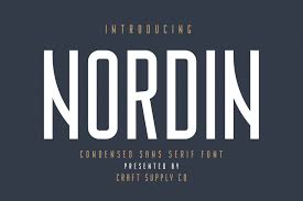 A traditional and elegant font with a vintage feel. Download Nordin Condensed Sans Serif Font Today We Have A Huge Range Of Regular Font Products Available Commercial Licen Sans Serif Fonts Serif Fonts Serif