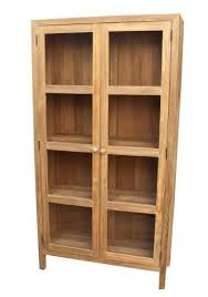 bookcase with glass doors