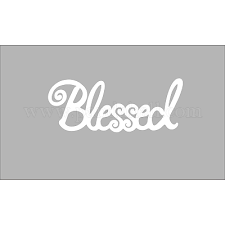 Creatcabin Wood Blessed Sign Wall Decor