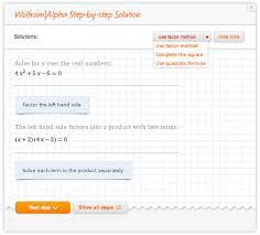 Math Solutions Wolfram Alpha