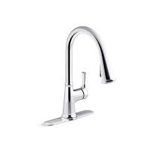 kitchen faucet in polished chrome